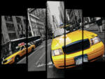 Consalnet Vászonkép, 5 darabos, Taxi 170x100 cm méretben (C5-20242S4A)