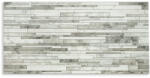 DMS 3D PVC falpanel Keskeny deszka mintás, tört fehér és szürke színnel (DMS0012)