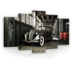 Consalnet Vászonkép 5 darabos, Retró autó 100x60 cm méretben (C5-11895S17)