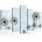 Consalnet Vászonkép, 5 darabos, Pitypangok pillangókkal 170x100 cm méretben (C5-11237S4A)