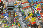 Dimex Vlies Fotótapéta - City cartoon zoom - 375x250 cm (MS-5-1413)