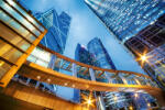 Dimex Vlies Fotótapéta - Office Buildings in Hong Kong - 375x250 cm (MS-5-1232)
