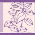 Jász-Iron Lila levél négyzetben mintás bordűr (227-063)