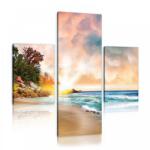 Consalnet Vászonkép 3 darabos, Tengerpart 130x80 cm méretben (C5-10897S16)