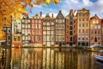 Dimex HOUSES IN AMSTERDAM fotótapéta, poszter, vlies alapanyag, 375x250 cm (MS-5-0024)