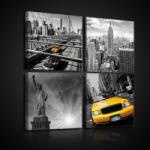 Consalnet Vászonkép 4 darabos, New York 50x50 cm méretben (C5-10815S20)
