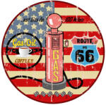 Dimex Vlies Fotótapéta - Retro Gas Station Sign - 375x250 cm (MS-5-2128)