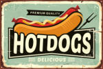 Dimex Vlies Fotótapéta - Hot Dog Sign - 375x250 cm (MS-5-2097)
