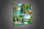 Consalnet Vászonkép 4 darabos, Vízesés 50x50 cm méretben (C5-2011S20)