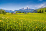 Dimex Vlies Fotótapéta - Idyllic Alpine view - 375x250 cm (MS-5-1714)