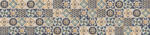 Dimex ABSTRACT BLUE TILES öntapadós konyhai poszter, 260x60 cm (KI-260-165)