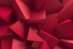 Dimex Vlies Fotótapéta - Red chaotic cubes structure - 375x250 cm (MS-5-2599)