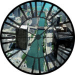 Consalnet Óra Chicago vlies poszter, fotótapéta 616VEZ1 /208x208 cm/ (616-VEZ1)