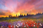 Dimex Vlies Fotótapéta - Flower meadow - 375x250 cm (MS-5-1965)