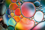 Dimex Vlies Fotótapéta - Water bubbles abstract colorful background - 375x250 cm (MS-5-2541)