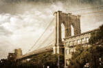 Dimex Vlies Fotótapéta - Vintage Style Brooklyn Bridge - 375x250 cm (MS-5-3004)