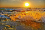 Dimex Vlies Fotótapéta - Sunrise over the sea - 375x250 cm (MS-5-3123)