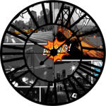 Consalnet Képregény az óra mögött vlies poszter, fotótapéta 10676VEZ1 /208x208 cm/ (10676-VEZ1)