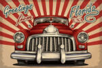 Dimex Vlies Fotótapéta - Vintage Touristic Card - 375x250 cm (MS-5-2221)