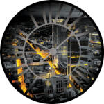 Consalnet Óra, Frankfurt vlies poszter, fotótapéta 618VEZ1 /208x208 cm/ (618-VEZ1)