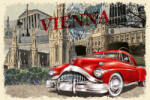 Dimex Vlies Fotótapéta - Vintage Vienna Poster - 375x250 cm (MS-5-2223)