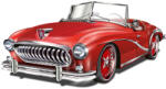 Dimex Vlies Fotótapéta - Retro Red Car - 375x250 cm (MS-5-2204)