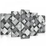 Consalnet Vászonkép 5 darabos, 3D Absztrakt minta 100x60 cm méretben (C5-10683S17)