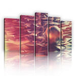 Consalnet Vászonkép 5 darabos, Szilánkokon a gömb 100x60 cm méretben (C5-12569S17)