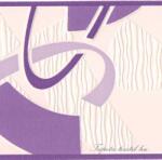 Jász-Iron Lila modern mintás bordűr (227-064)