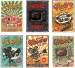 Dimex Vlies Fotótapéta - Old Cinema Posters - 375x250 cm (MS-5-2105)