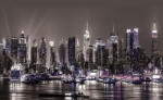 Consalnet New York éjjel poszter, fotótapéta (368 x 254 cm) (C1-1311V8)