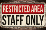 Dimex Vlies Fotótapéta - Restricted area - 375x250 cm (MS-5-2058)