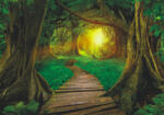 Sverus Fotótapéta Wooden Pathway in the Asian Jungle Forest, 416 x 254 cm (SV-87808618WM-416X254CM)