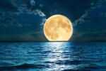 Dimex Vlies Fotótapéta - Super moon over water - 375x250 cm (MS-5-2308)