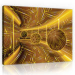 Consalnet Sárga alagút golyókkal, vászonkép, 60x40 cm méretben (C5-10081O4)