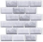 GRACE Csempematrica, 3D Öntapadós falpanel, Szürke tégla, 30x30 cm (TP02802)