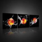 Consalnet Vászonkép 3 darabos, Barack, 3 db 25x25 cm méret (C5-10551S13)