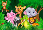 Sverus Fotótapéta Cute Animals In The African Jungle, 368 x 254 cm (SV-54201962WM-368X254CM)