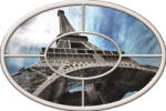 Consalnet Eiffel-torony Ovális vlies poszter, fotótapéta 921VEZ7 /312x208 cm/ (921-VEZ7)