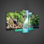 Consalnet Vászonkép 5 darabos, Lagúna 100x60 cm méretben (C5-132S17)