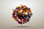 Dimex Vlies Fotótapéta - Abstract Triangle - 375x250 cm (MS-5-2050)
