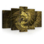 Consalnet Vászonkép 5 darabos, Csigaház lenyomat 100x60 cm méretben (C5-11957S17)