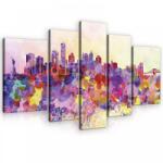 Consalnet Vászonkép, 5 darabos, New York minimál 170x100 cm méretben (C5-10634S4A)