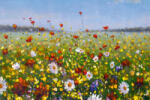 Dimex Vlies Fotótapéta - Beautiful field flowers on canvas - 375x250 cm (MS-5-1983)