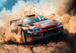 Consalnet Rally autó poszter, fotótapéta (400 x 280 cm) (C1-15571VX8)