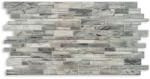 DMS 3D PVC falpanel Szürkés keskeny palakő mintás (DMS0004)