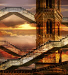 Dimex ETHEREAL TOWER fotótapéta, poszter, vlies alapanyag, 225x250 cm (MS-3-0265)