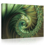 Consalnet Vászonkép, Zöld spirál, 60x40 cm méretben (C5-11720O4)