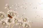 Dimex DANDELIONS AND BUTTERFLY fotótapéta, poszter, vlies alapanyag, 375x250 cm (MS-5-0148)