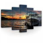 Consalnet Vászonkép, 5 darabos, Hajó 170x100 cm méretben (C5-10520S4A)